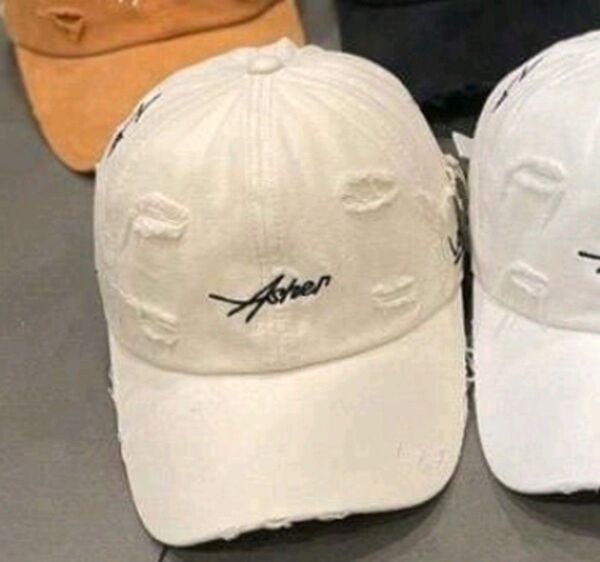 ユニセックス韓国風レトロキャップ 刺繍入りディストレス加工ベースボール帽子 夏の紫外線対策に最適860,590