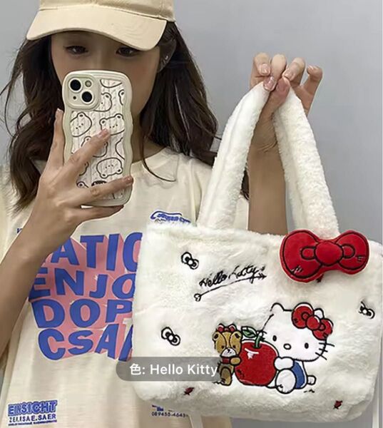 キティちゃん ぬいぐるみトートバッグ ショルダーバッグ 新品
