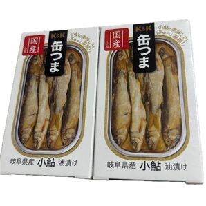 缶つま「岐阜県産 小鮎油漬け」55g×2缶 国産鮎
