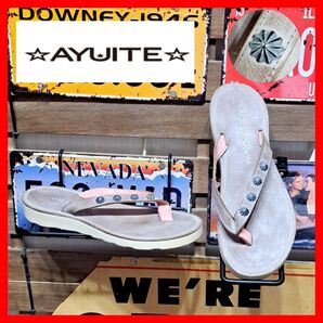 希少モデル! AYUITE アユイテ アポロコンチョ スタッズ レザーサンダル 43 28㎝