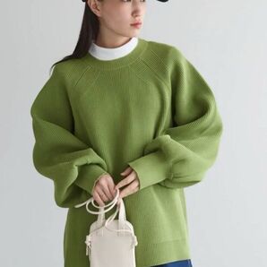 chacocloset 畦編みボリュームスリーブニットプルオーバー トップス 韓国 新品未使用
