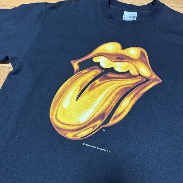 ローリングストーンズ L 1999 ゴールドタン バビロン rolling stones UK Tシャツ
