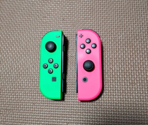 純正品 Nintendo Switch Joy-Con ニンテンドースイッチ ジョイコン ネオングリーン ネオンピンク スプラ