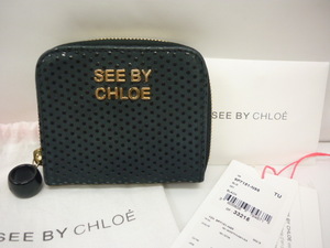 SEE BY CHLOE See by Chloe folding in half compact purse black black a