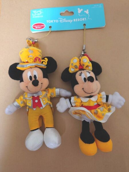 【2個セット】ミッキー&ミニー マスコットキーチェーン 東京ディズニーリゾート30周年