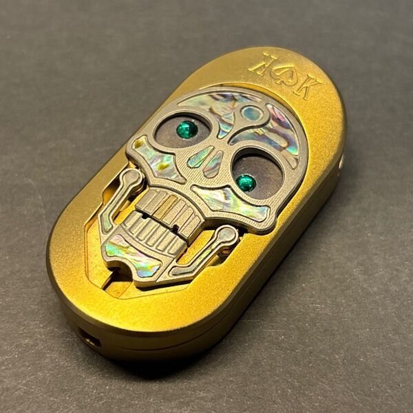 SAS EDC 可動式 フィジェットトイ ドクロ フィジェット ハンドスピナー