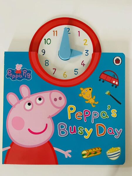 英語絵本 しかけ絵本 Peppa’s Busy Day とけいの絵本 新品未使用