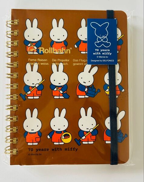 ミッフィー展限定 70周年 ロルバーン ポケット付きメモM 新品
