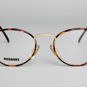 【新品・未使用】MISSONI ミッソニー SAFILO GROUP FRAME ITALY バネ丁番 フルリム デミブラウン M-327 Color CF0 48□19 135の画像1