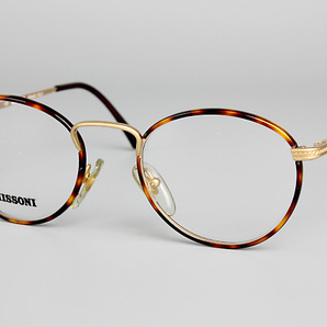 【新品・未使用】MISSONI ミッソニー SAFILO GROUP FRAME ITALY バネ丁番 フルリム デミブラウン M-327 Color CF0 48□19 135の画像3