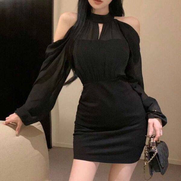 DAZY バックトゥースクール ショート ドレス キャバ ワンピース SHEIN