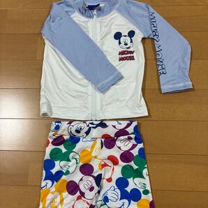 ミッキーマウス ラッシュガード&スイムパンツセット