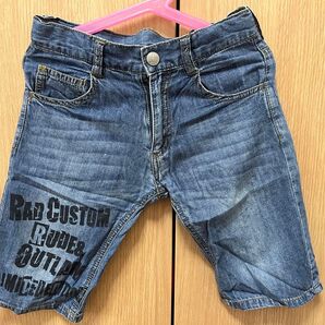RAD CUSTOM ラッドカスタム デニムショートパンツ 130