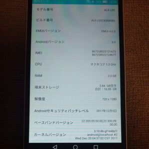 ALE-L02 SIMフリー