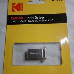 KODAK USB メモリー 小型 Flash Drive USB 3.2 CLASSIC METAL K113 64GB【3】