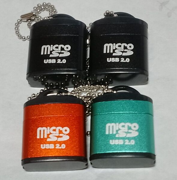 Micro SD カードリーダー ライター USB−A 4個【3】