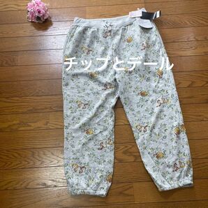 ★新品タグ付★チップとデール ジョガーパンツ L グレー スウェットパンツ グレー ルームウエア ディズニー ディズニー リラコ