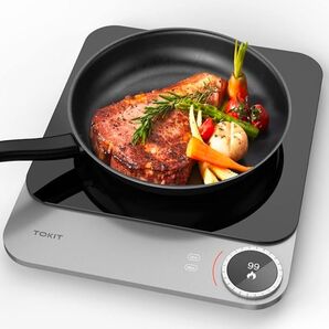 ポータブル 誘導コンロプロ 2100W 電気コンロ カウンタートップバーナー 99段階の電力調整