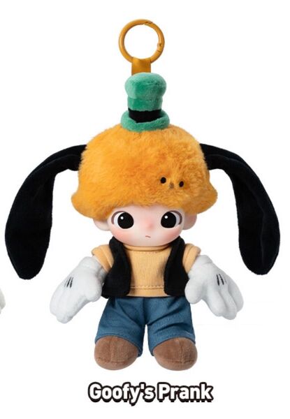 DIMOO WORLD × DISNEY ぬいぐるみキーチェーン グーフィー