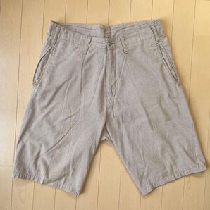 GOOD ENOUGH グッドイナフ ショーツMサイズ ベージュ チェック柄