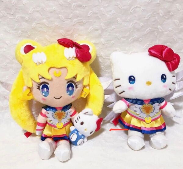 新品 タグ付き 美少女戦士セーラームーンCosmosエターナル×ハローキティマスコットホルダー