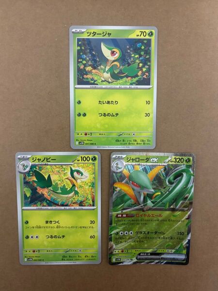 ポケモンカード ブラックボルト ジャローダex ツタージャ ジャノビー