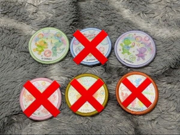 1個※バラ売り ディズニー ダッフィー&フレンズ カラフルハピネス ワッペン 20周年