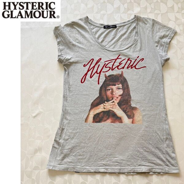HYSTERIC GLAMOUR ヒステリックグラマー ヒスガール デビルガール 半袖 Tシャツ ライトブルー 水色
