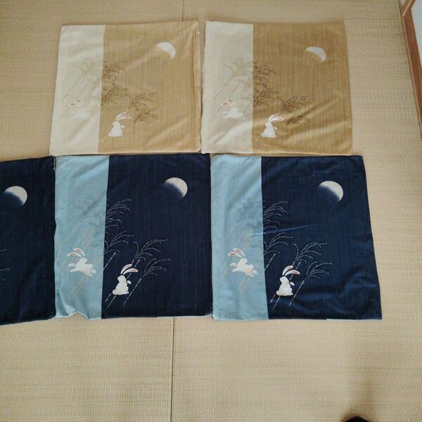 【 大阪西川 】座布団カバー 5枚 (55X57.5cm) 洗える 日本製