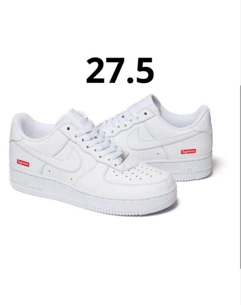 Supreme × Nike Air Force 1 Low "White" 27.5cm
