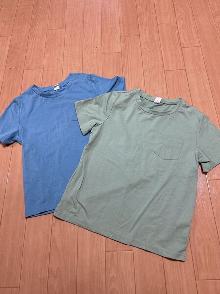 新品未使用 Tシャツ 半袖 2点セット120.130学校 保育園