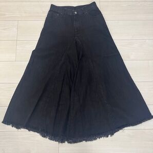 MM6 エムエムシックス カットオフ スーパーワイドデニムパンツ 19ss