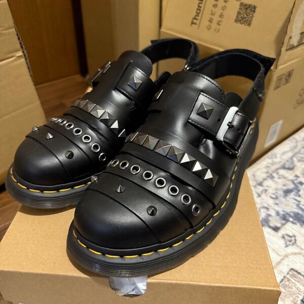 Dr.Martens JORGE II HDW スタッズ サボサンダル UK7 ブラック ドクターマーチン 40652001