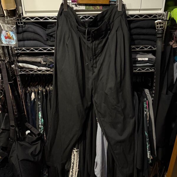 VU ヴウ ワイドテーパードパンツ ウール ブラック スラックス ワイドパンツ tapered pants vu-s23-p13