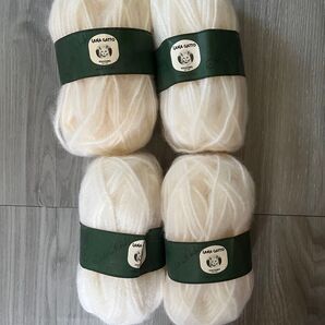LANA GATTO白系 毛糸4個