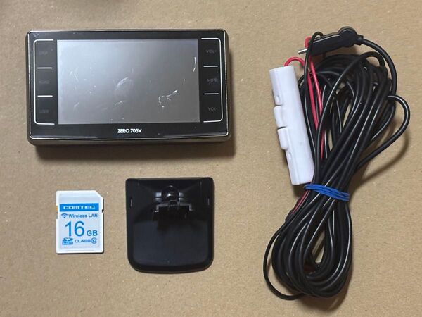 コムテック ZERO 705V 純正wireless SDカード付属 レーダー探知機 タッチパネル