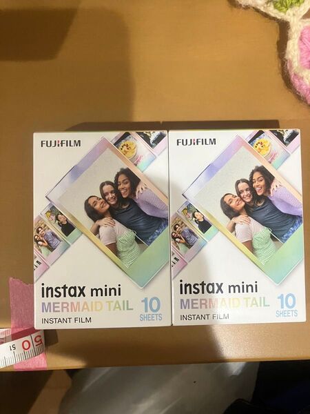 mini instax FUJIFILM チェキ フィルム マーメイドテイル