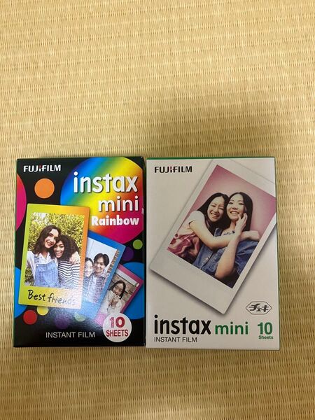 instax mini FUJIFILM チェキフィルム 富士フィルム チェキ インスタントフィルム レインボー