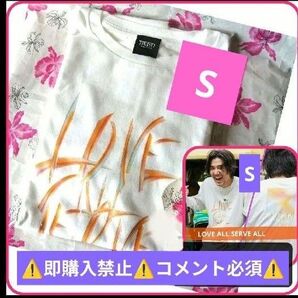 ▼コメント必須★値下げ不可▼藤井風 Sサイズ LASA LOVE ALL SERVE ALL ロンT グッズ Tシャツ 長袖