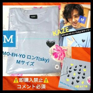 ▼コメント必須★値下げ不可▼藤井風 燃えよ MO-EH-YO スカイブルー M Tシャツ グッズ ロンT LOVE ALL