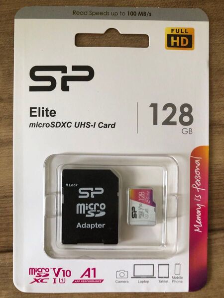 シリコンパワー マイクロsdカード 128gb class10 UHS-1対応 最大読込100MB/s full HD