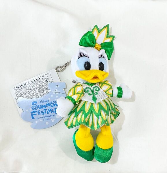 未使用東京ディズニーシー TDS サマー フェスティバル 2014デイジー ぬいぐるみバッジ ぬいば 夏 ディズニー