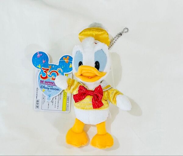 未使用東京ディズニーランド30周年ドナルドぬいぐるみバッジ ぬいばTDL
