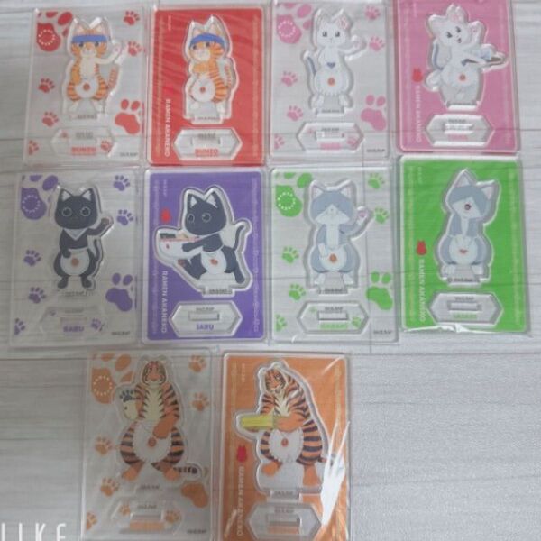 新品 未開封 ラーメン赤猫 おまちどー アクリルスタンド アクスタ 全種 コンプ コンプリートセット