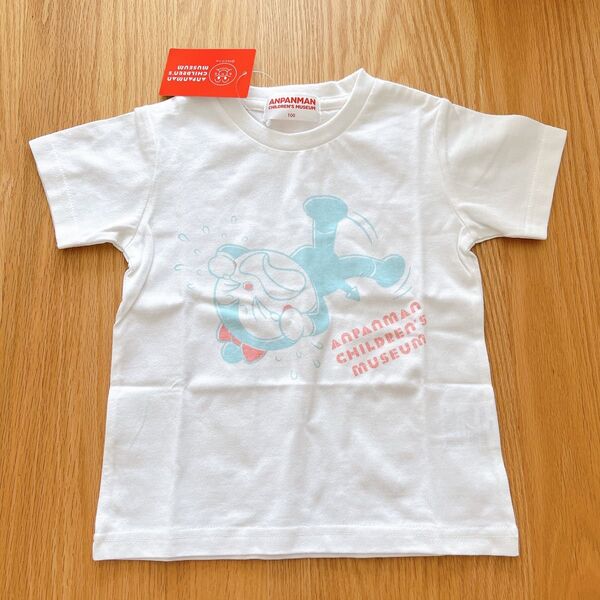 新品タグ付き アンパンマンミュージアム限定Tシャツ 100 半袖 コキンちゃん ホワイト 白 うそなき