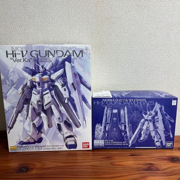 MG Hi-νガンダム Ver. Ka HWS拡張セット 組み立てで途中 ガンプラ