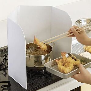 レンジガード 折りたたみ 油はね防止ガード ガスコンロ IHコンロ 4枚タイプ