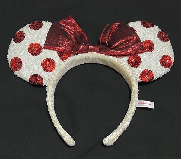 ディズニーリゾート カチューシャ スパンコール ミニー