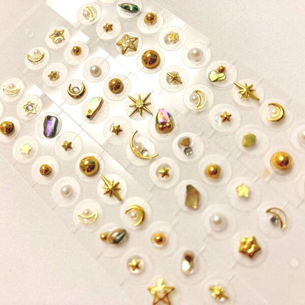 耳ツボジュエリー 60粒 キラキラ 金属アレ対応 耳つぼシール ☆