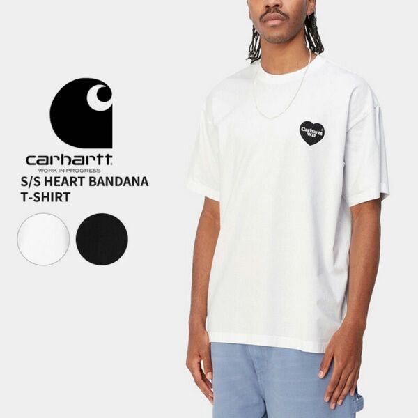 carhartt wip bandana Tシャツ バンダナ ハート 白T Lサイズ